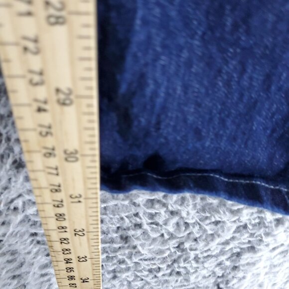 Apparel Collection Jeans Mens 50x32 Blue McDonald's Straight Fit Stretch Denim - Picture 5 of 10